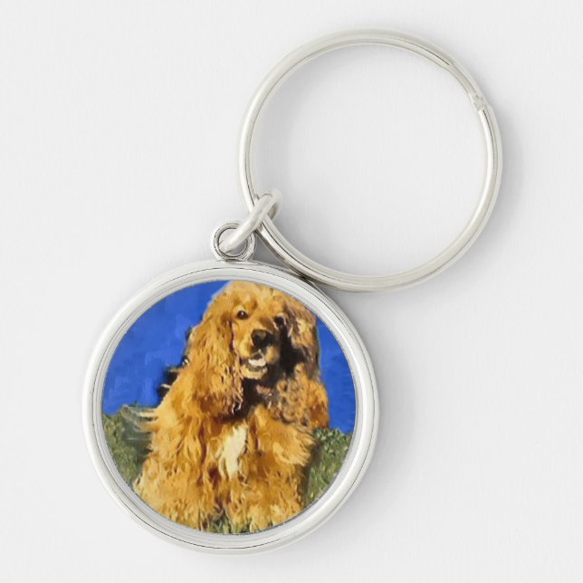 Chaveiro Cocker Spaniel Art (Frente)