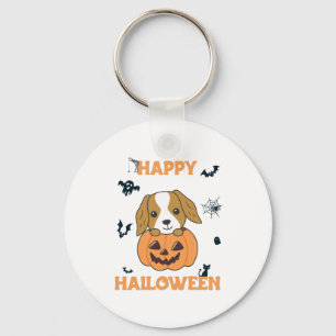 Chaveiro Cocker Spaniel Pumpkin Cute Dogs Feliz Halloween