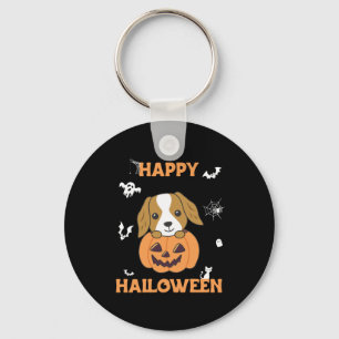 Chaveiro Cocker Spaniel Pumpkin Cute Dogs Feliz Halloween