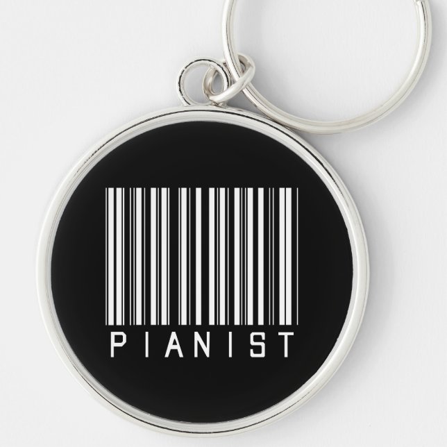 Chaveiro Código de barras do pianista (Frente)
