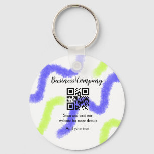 Chaveiro Código de barras QR add name do site da empresa co
