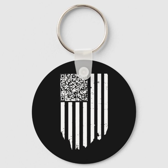 Chaveiro Código de Dança de Ritonância Qr Trump Funny (Frente)