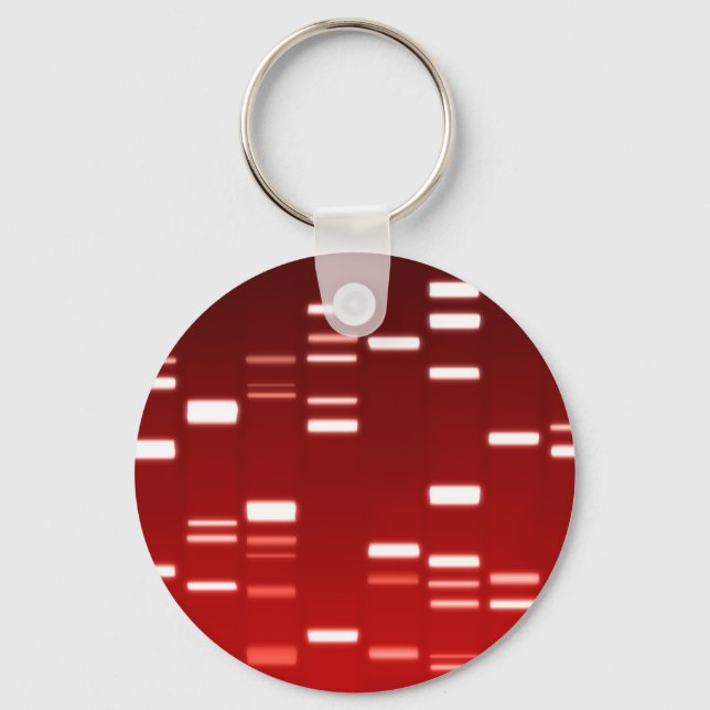 Chaveiro Código Genético do DNA Vermelho (Frente)