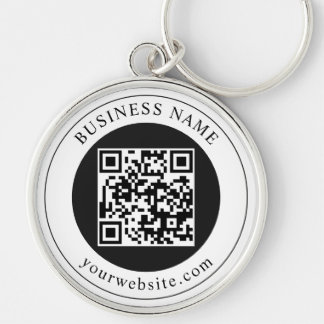 Chaveiro Código QR com Nome da Empresa Editável