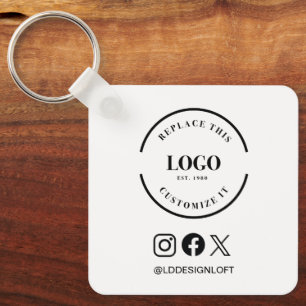 Chaveiro Código QR de Logotipo Personalizado Promoção socia