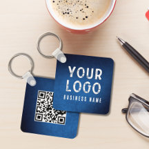 Código QR de Logotipo Simples Promocional Gradient