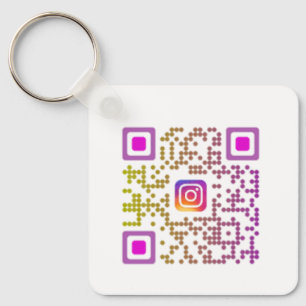 Chaveiro Código QR do Instagram Personalizado