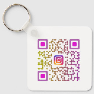 Chaveiro Código QR do Instagram Personalizado