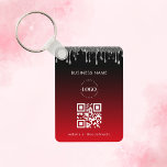 Chaveiro Código QR do logotipo da empresa Drivers do Red Si<br><div class="desc">Promova sua empresa com este chaveiro legal,  com logotipo personalizado,  código QR e texto. Adicione facilmente seu logotipo e outros detalhes clicando na opção "personalizar".</div>