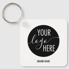 Chaveiro Código QR do logotipo profissional mínimo da empre