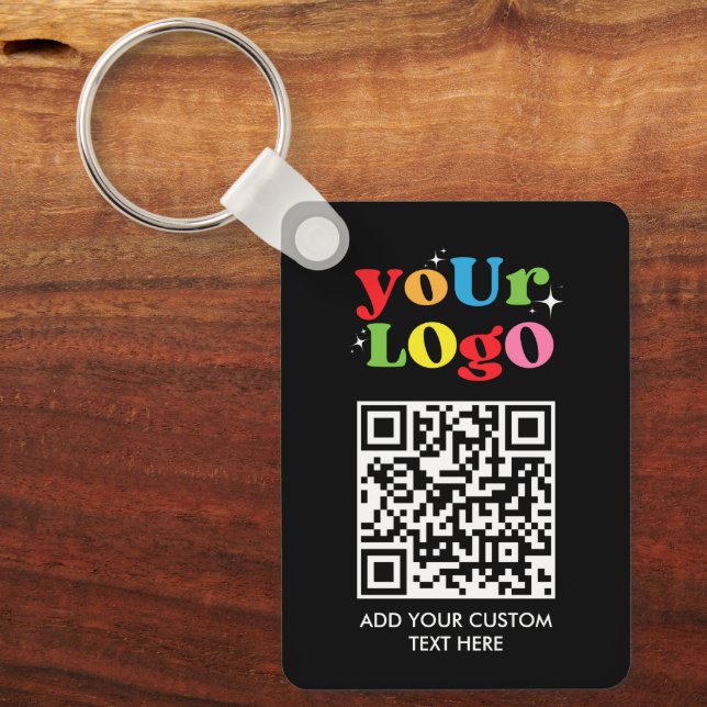Chaveiro Código QR e Logotipo Personalizados (Frente)