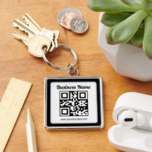 Código QR e texto editáveis com borda azul clara
