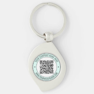 Chaveiro Código QR e Texto Personalizado Personalizado Pers