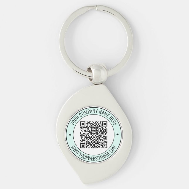 Chaveiro Código QR e Texto Personalizado Personalizado Pers (Frente)