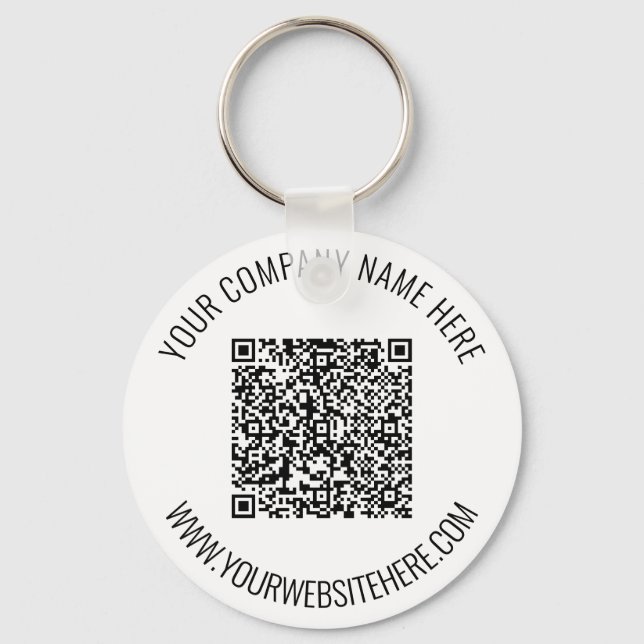 Chaveiro Código QR e Texto Personalizado Personalizado Pers (Frente)