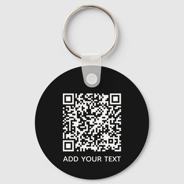 Chaveiro Código QR Empresarial Personalizado  (Frente)