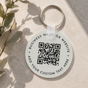 Chaveiro Código QR   Limpo e mínimo Orçamento simples para 