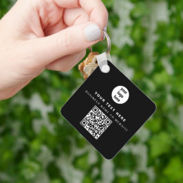 Chaveiro Código QR Logotipo comercial Negrito Mínimo Empres