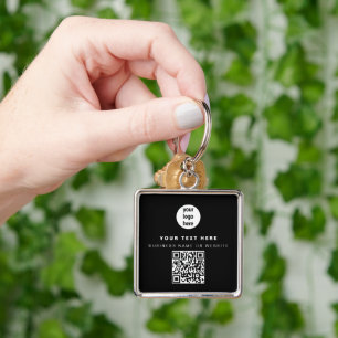 Chaveiro Código QR Logotipo comercial Negrito Mínimo Empres
