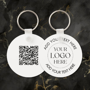 Chaveiro Código QR Moderno do Logotipo Empresarial da Empre