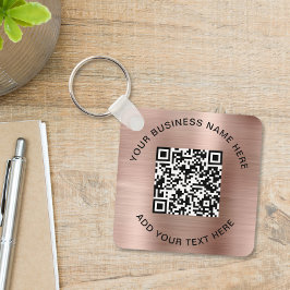 Chaveiro Código QR ou Rosa do Promocional de logotipo Doura