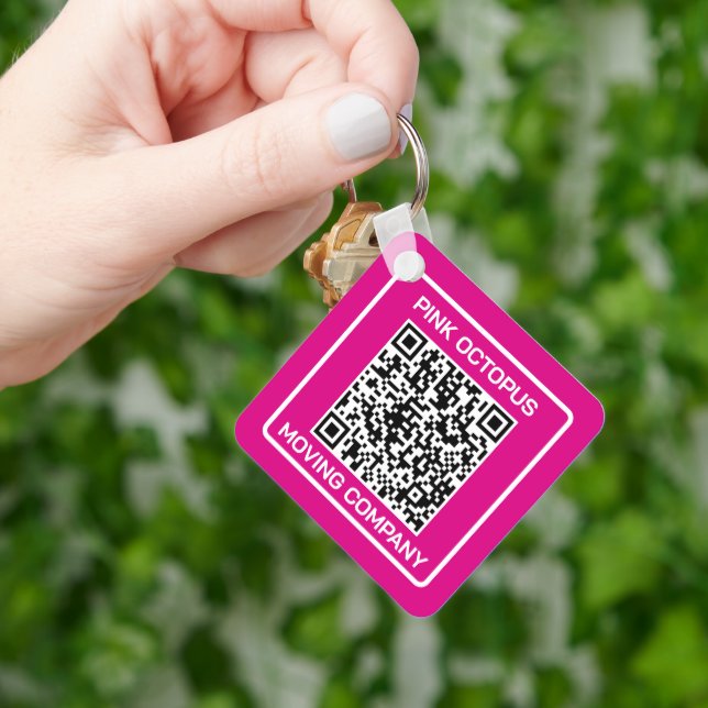 Chaveiro Código QR para Promoção de Negócios (Mão)
