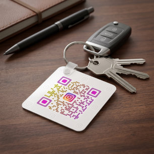 Chaveiro Código QR personalizado do Instagram