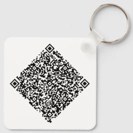 Chaveiro Código QR personalizado e logotipo Marca comercial