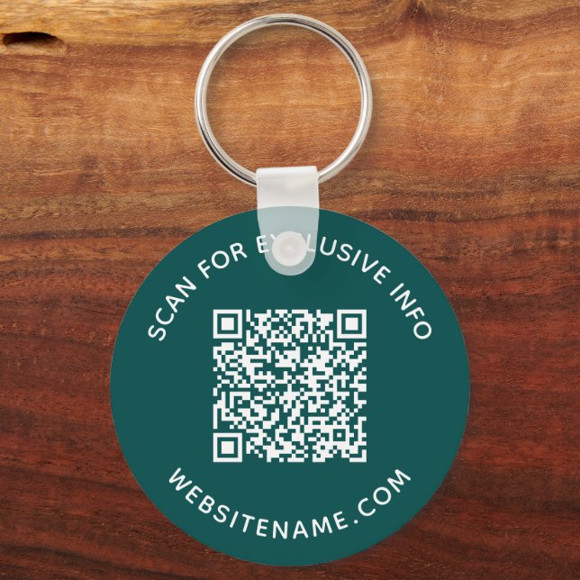 Chaveiro Código QR personalizado e texto do Teto de Troca C (Frente)