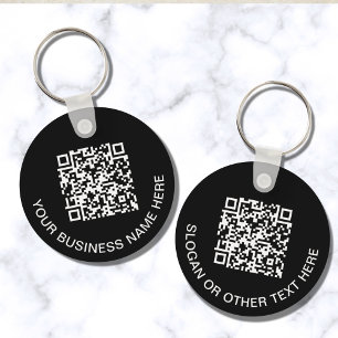 Chaveiro Código QR Promocional Preto
