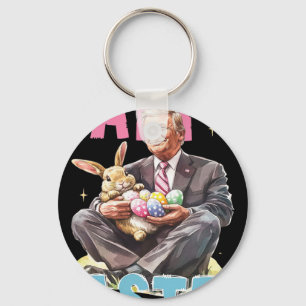 Chaveiro Coelhinho de Páscoa Trump Engraçado Ovos Feliz Pás