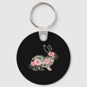 Chaveiro Coelhinho Floral de Primavera Coelho da Páscoa Bon