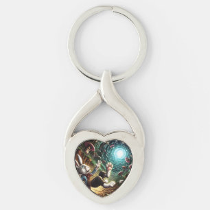 Chaveiro Coelhinho Pânico Caindo No Buraco Do Coelho