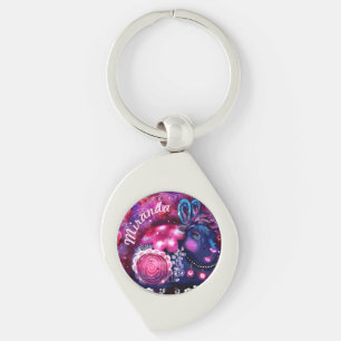 Chaveiro Coelho Caprichoso 'Glamour Bunny' Personalizado