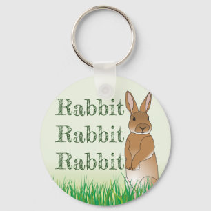 Chaveiro Coelho Coelho Boa Sorte Tipografia Páscoa Verde