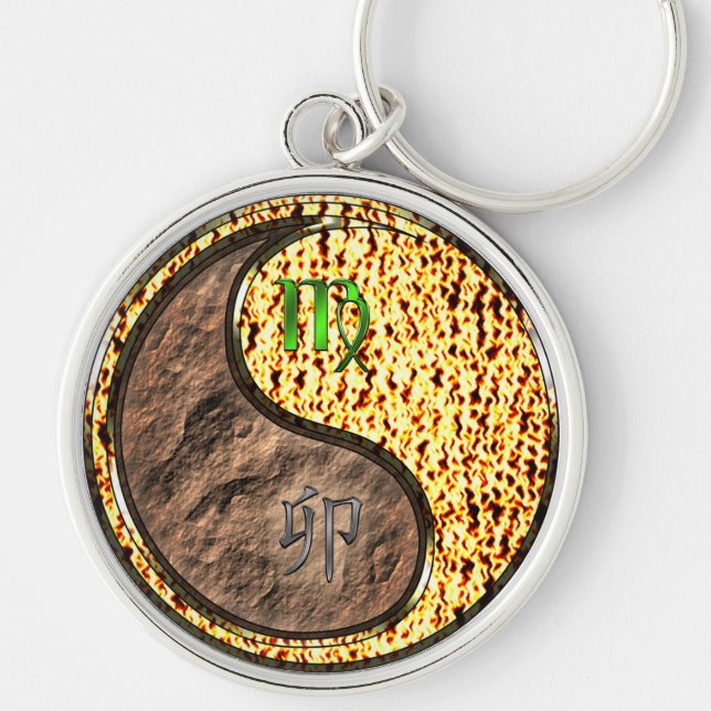 Chaveiro Coelho de Virgem e Fogo (Frente)