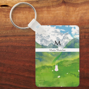 Chaveiro Coelho Fofo em Mountain View Personalizar