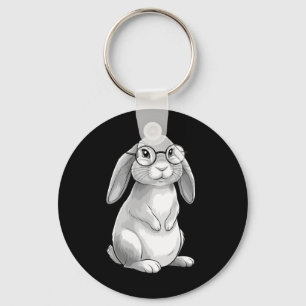 Chaveiro Coelho Geek Nerd Bunny Hipster Mulheres Meninas T