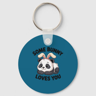 Chaveiro Coelho Panda Bonito Alguém Coelho Te Ama