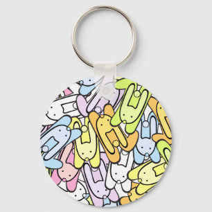 Chaveiro coelhos da cor