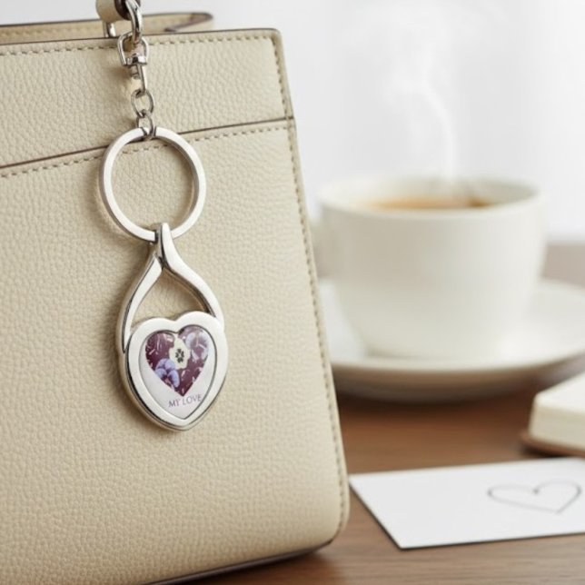 Chaveiro Cœur de Violettes | Édition "MY LOVE" (Criador carregado)
