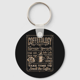 Chaveiro Coffeeologia - Engraçados Inspiradores Amantes de