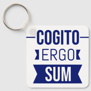 Chaveiro Cogito ergo sum - Frase latina