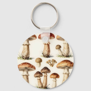 Chaveiro Cogumelo Fungo Botânico Antigo Toadstool