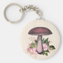 Chaveiro Cogumelo Vintage e Compilação Floral