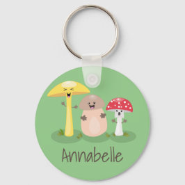 Chaveiro Cogumelos e toadstools de cogumelos e toadstools