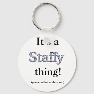 Chaveiro Coisa de Staffordshire bull terrier