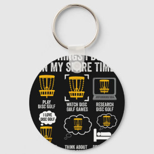 Chaveiro Coisas que faço no meu tempo livre Disc Golf Prese