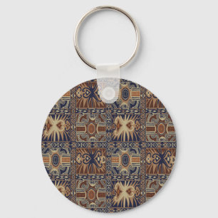 Chaveiro Colagem Contemporâneo Tribal Africano