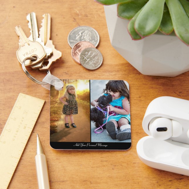 Chaveiro Colagem de Fotografias do Design 2 (Mesa)